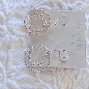 Kate Landry Silver Starburst Earrings